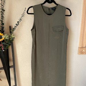 Who What Wear Olive Green Midi Dress